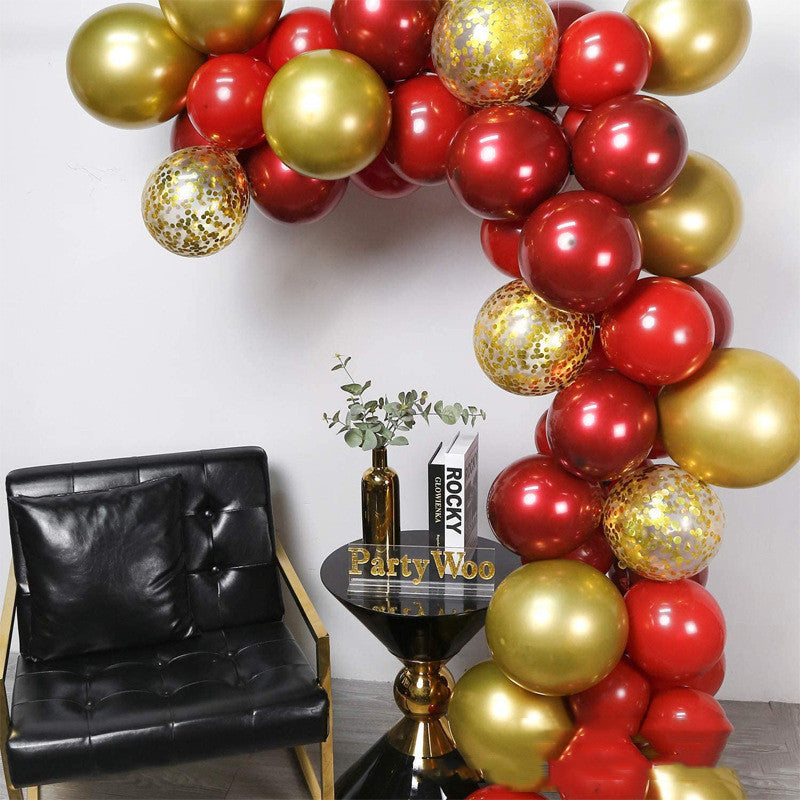 Double Pomegranate Red Balloon Garland Set