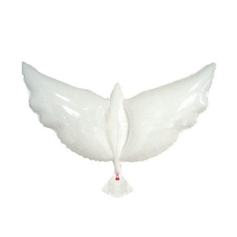 Mylar Dove Balloons, White Hearts, White Stars