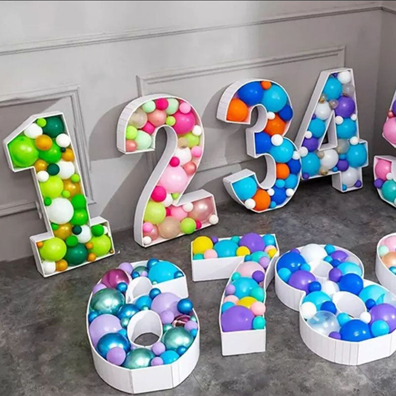Number Balloon Mosaic