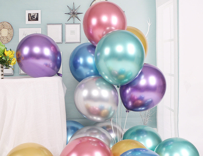 Metallic Chrome Colored Balloons