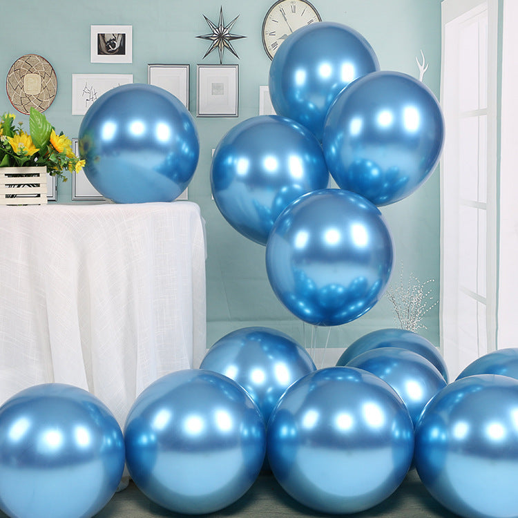Metallic Chrome Colored Balloons