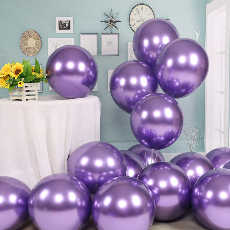 Metallic Chrome Colored Balloons