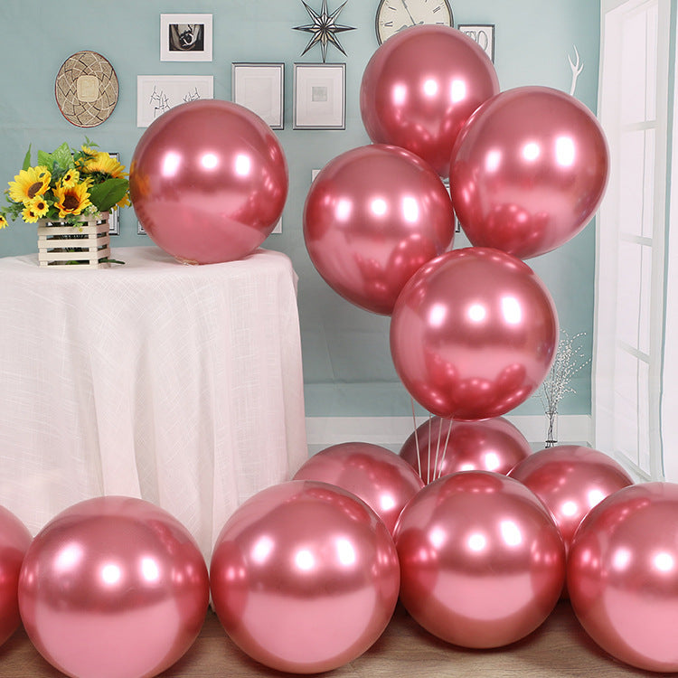 Metallic Chrome Colored Balloons