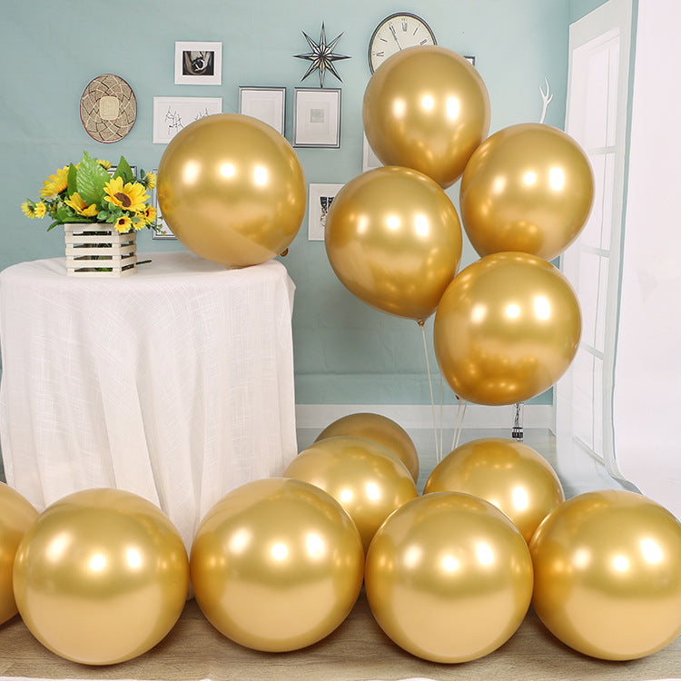 Metallic Chrome Colored Balloons