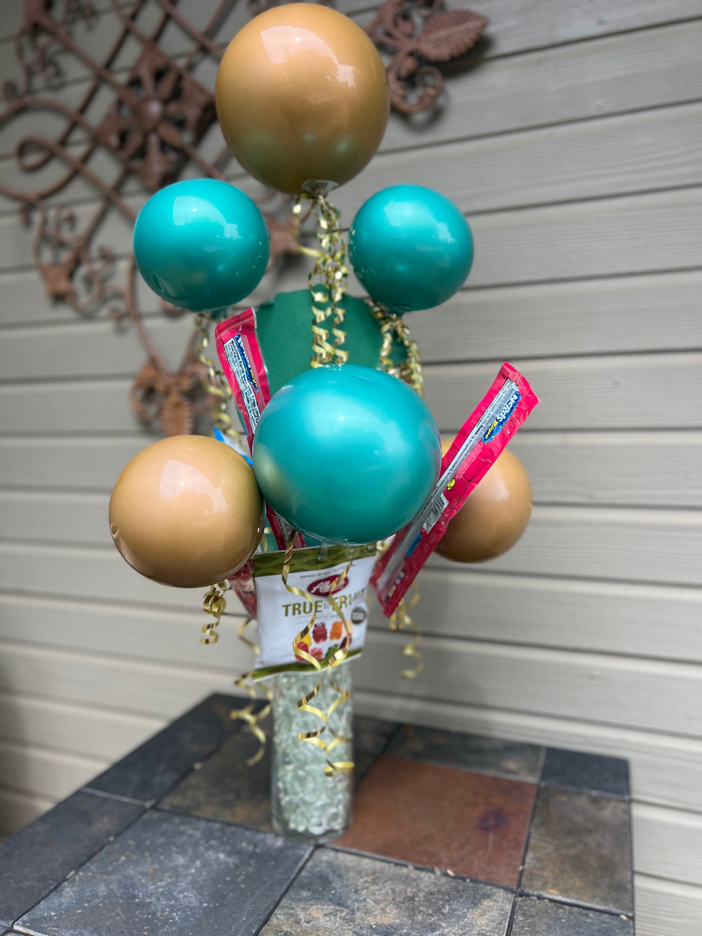 Green & Gold Candy Bouquet