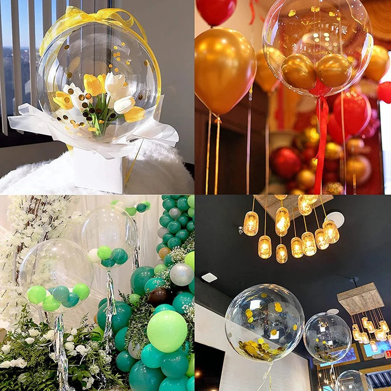 party decorations40 Pcs Balloons Transparent Bubble Balloon Balloons Clean Balloons for Christmas Wedding