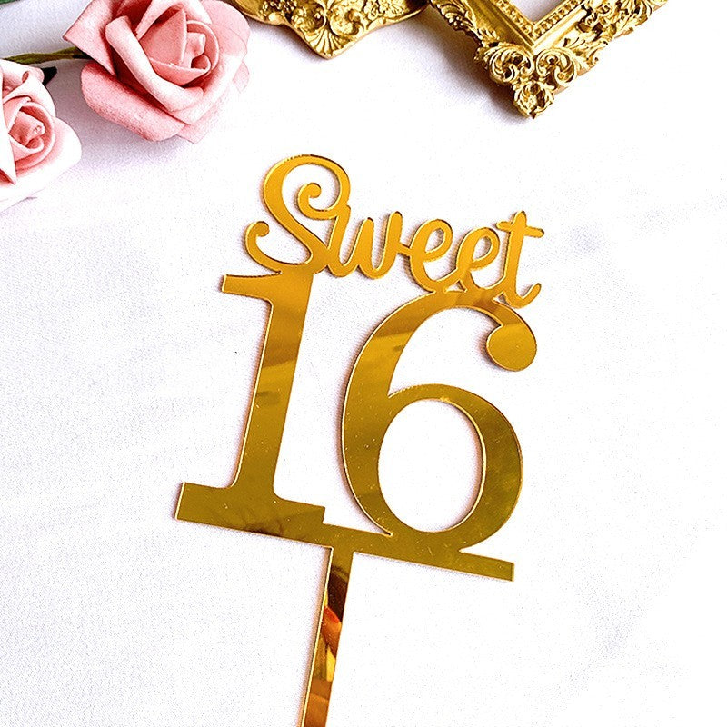 Acrylic Cake Decoration