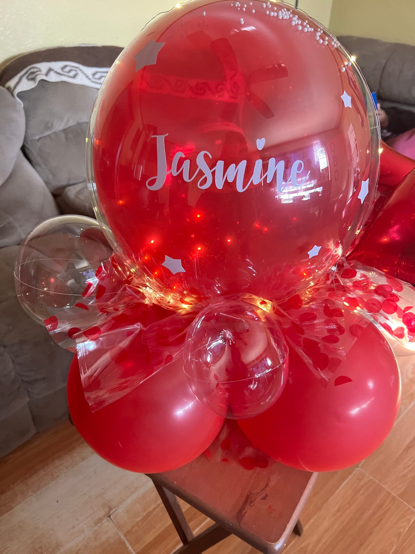 Red Bobo Bouquet Personalized