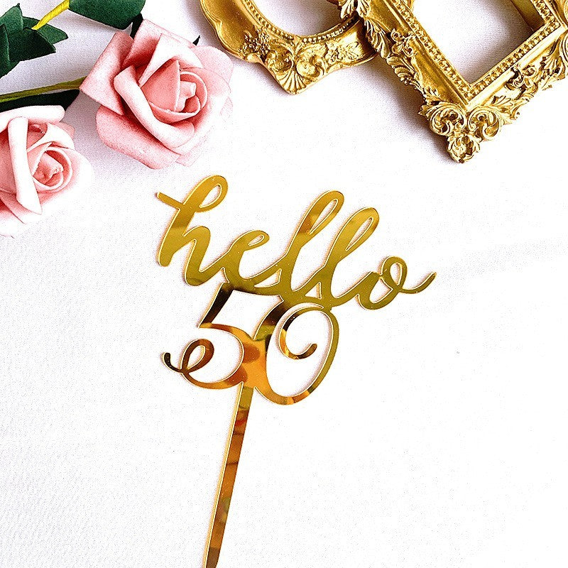 Acrylic Cake Decoration