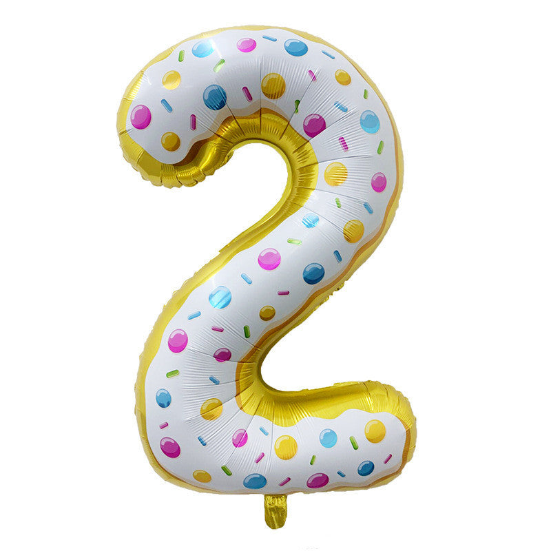 32inch Ice Cream Shop Number Balloon