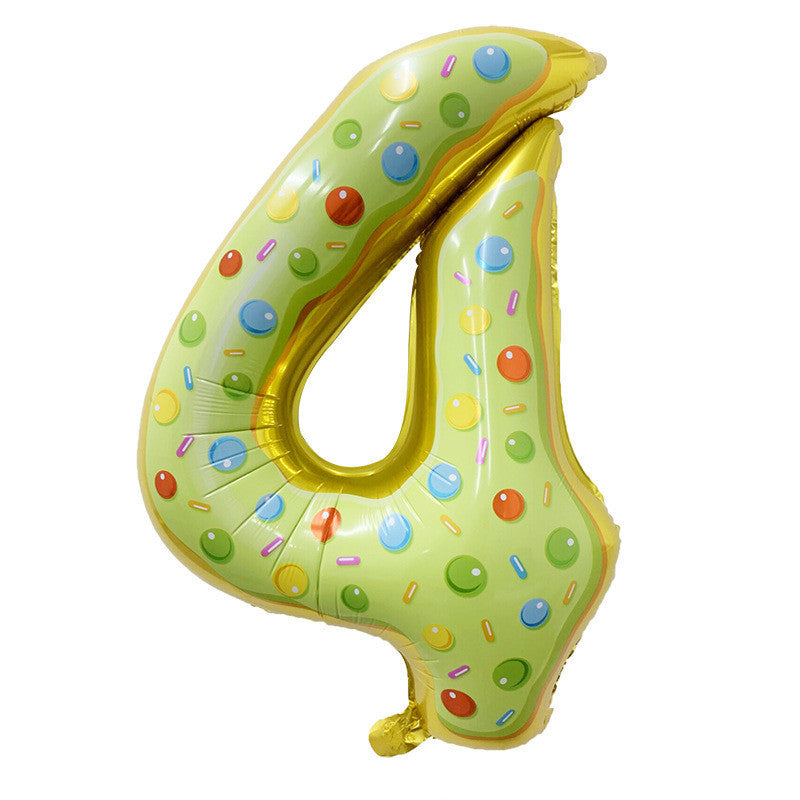 32inch Ice Cream Shop Number Balloon