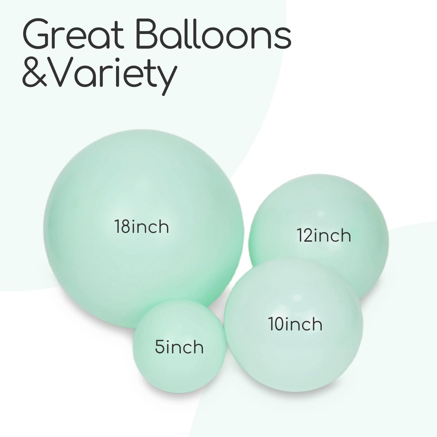 120pc Metallic Balloon Arch Kit, 18 12 10 5 inch Chrome Silver Latex Balloons Different Sizes Metallic Balloon Garland for Wedding Baby Shower Disco Birthday Party Decorations