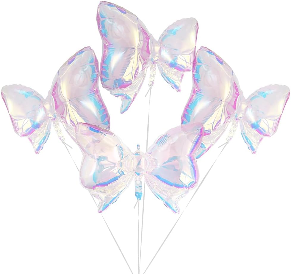 Iridescent Bow Balloons