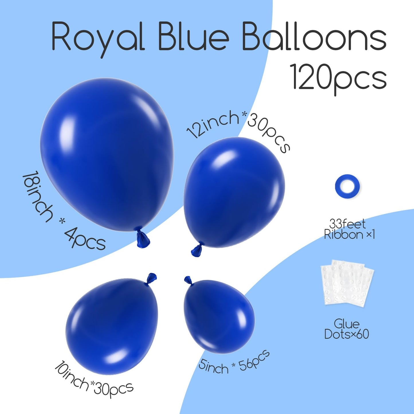 120pc Metallic Balloon Arch Kit, 18 12 10 5 inch Chrome Silver Latex Balloons Different Sizes Metallic Balloon Garland for Wedding Baby Shower Disco Birthday Party Decorations