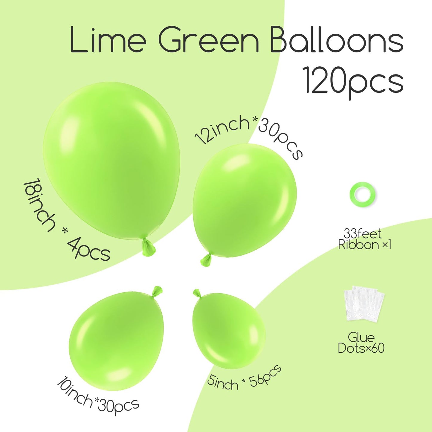 120pc Metallic Balloon Arch Kit, 18 12 10 5 inch Chrome Silver Latex Balloons Different Sizes Metallic Balloon Garland for Wedding Baby Shower Disco Birthday Party Decorations