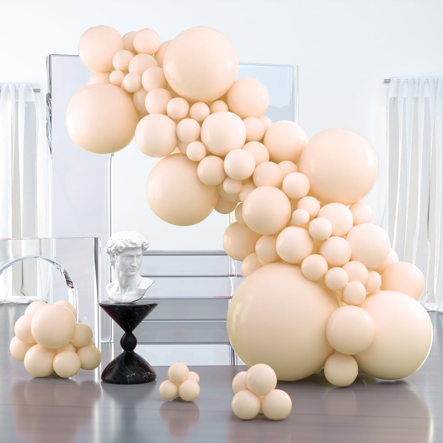 Dusty Pink Balloons 100 pcs Different Sizes of 36 18 12 10 5 Inch also known as Blush Pink and Dusty Rose