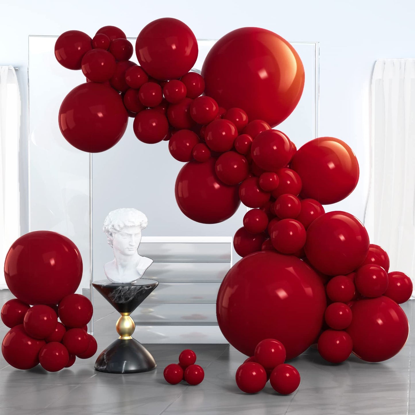 Dusty Pink Balloons 100 pcs Different Sizes of 36 18 12 10 5 Inch also known as Blush Pink and Dusty Rose