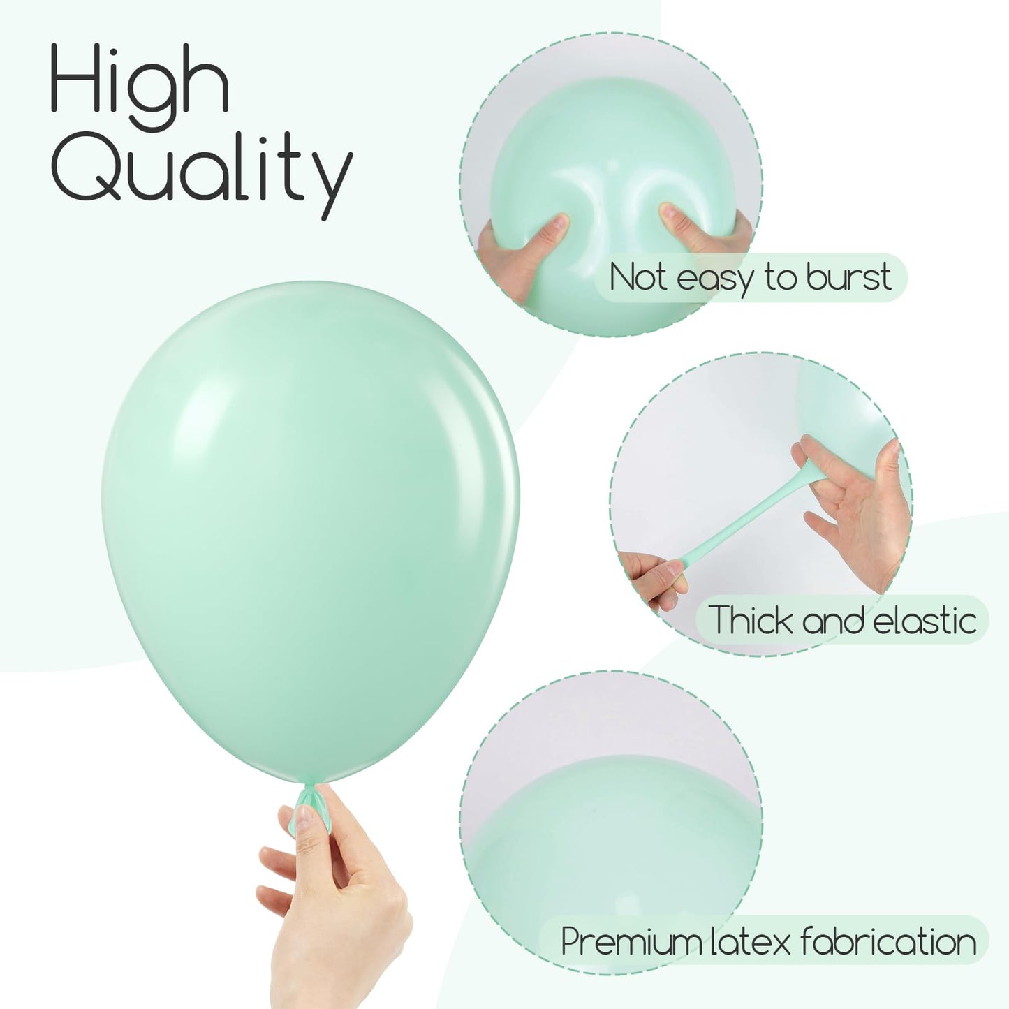 120pc Metallic Balloon Arch Kit, 18 12 10 5 inch Chrome Silver Latex Balloons Different Sizes Metallic Balloon Garland for Wedding Baby Shower Disco Birthday Party Decorations