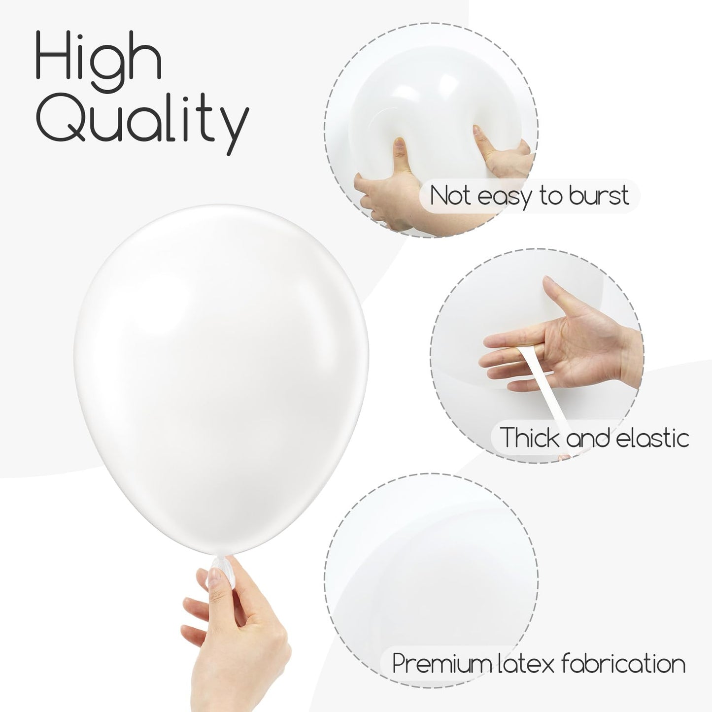 120pc Metallic Balloon Arch Kit, 18 12 10 5 inch Chrome Silver Latex Balloons Different Sizes Metallic Balloon Garland for Wedding Baby Shower Disco Birthday Party Decorations