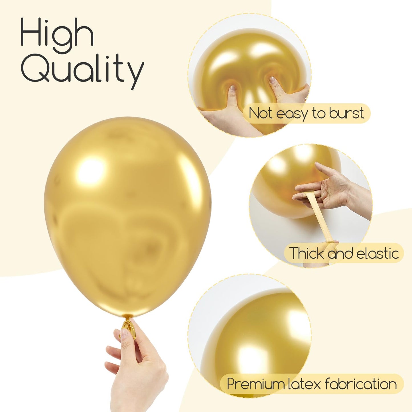 120pc Metallic Balloon Arch Kit, 18 12 10 5 inch Chrome Silver Latex Balloons Different Sizes Metallic Balloon Garland for Wedding Baby Shower Disco Birthday Party Decorations