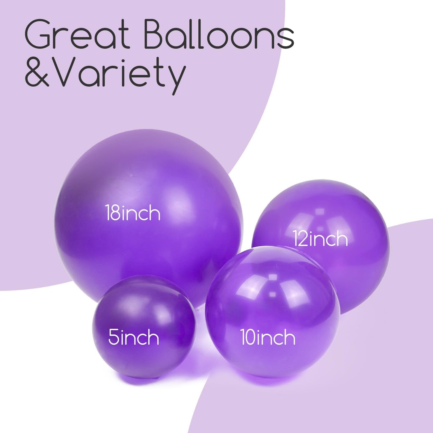 120pc Metallic Balloon Arch Kit, 18 12 10 5 inch Chrome Silver Latex Balloons Different Sizes Metallic Balloon Garland for Wedding Baby Shower Disco Birthday Party Decorations