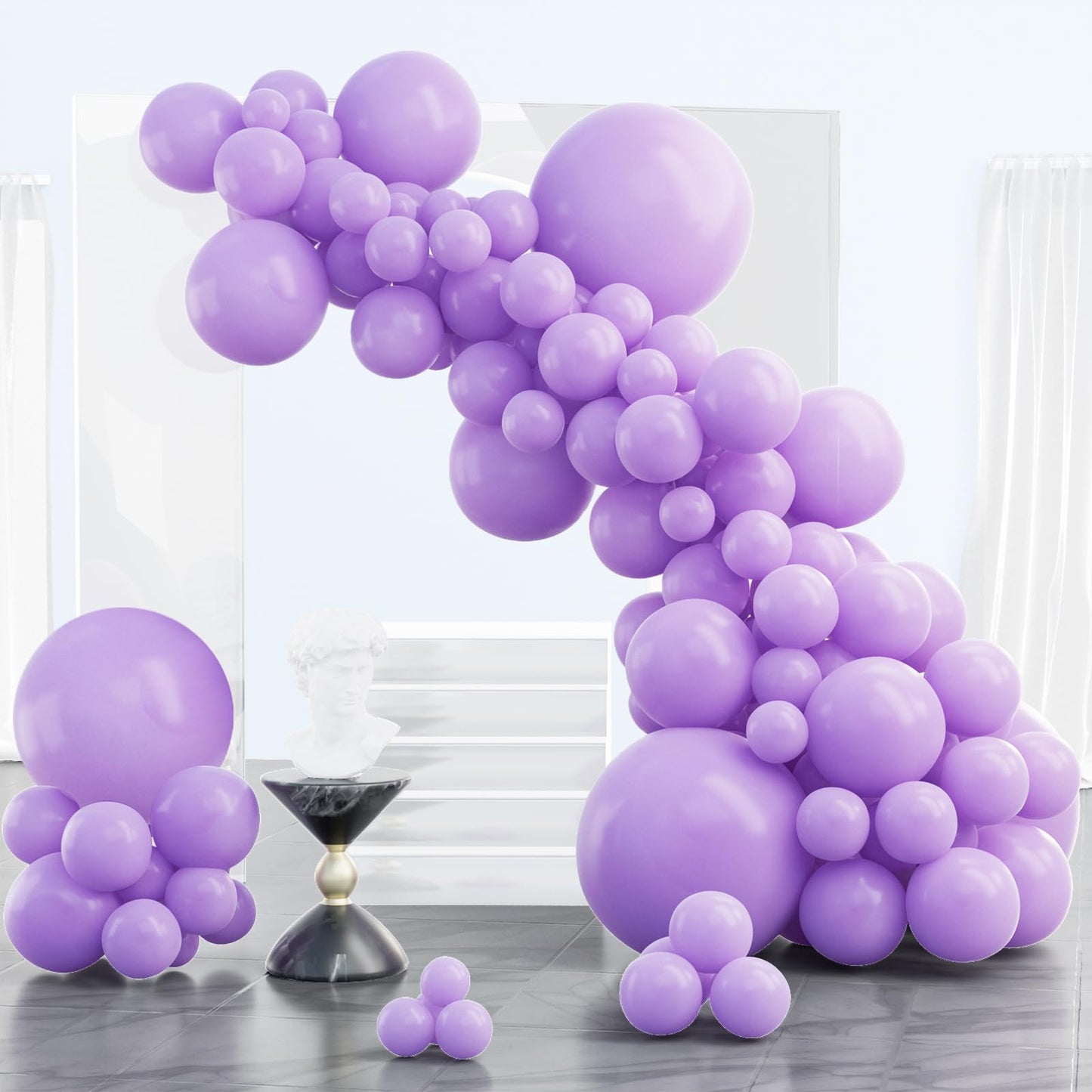 Pale Pink Balloons, 85 pcs Pink Balloons Different Sizes Pack of 18 Inch 12 Inch 10 Inch 5 Inch Pink Latex Balloons