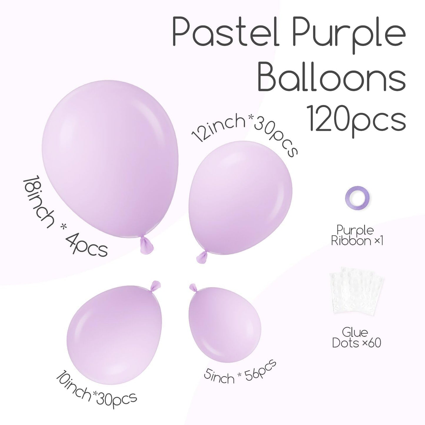 120pc Metallic Balloon Arch Kit, 18 12 10 5 inch Chrome Silver Latex Balloons Different Sizes Metallic Balloon Garland for Wedding Baby Shower Disco Birthday Party Decorations