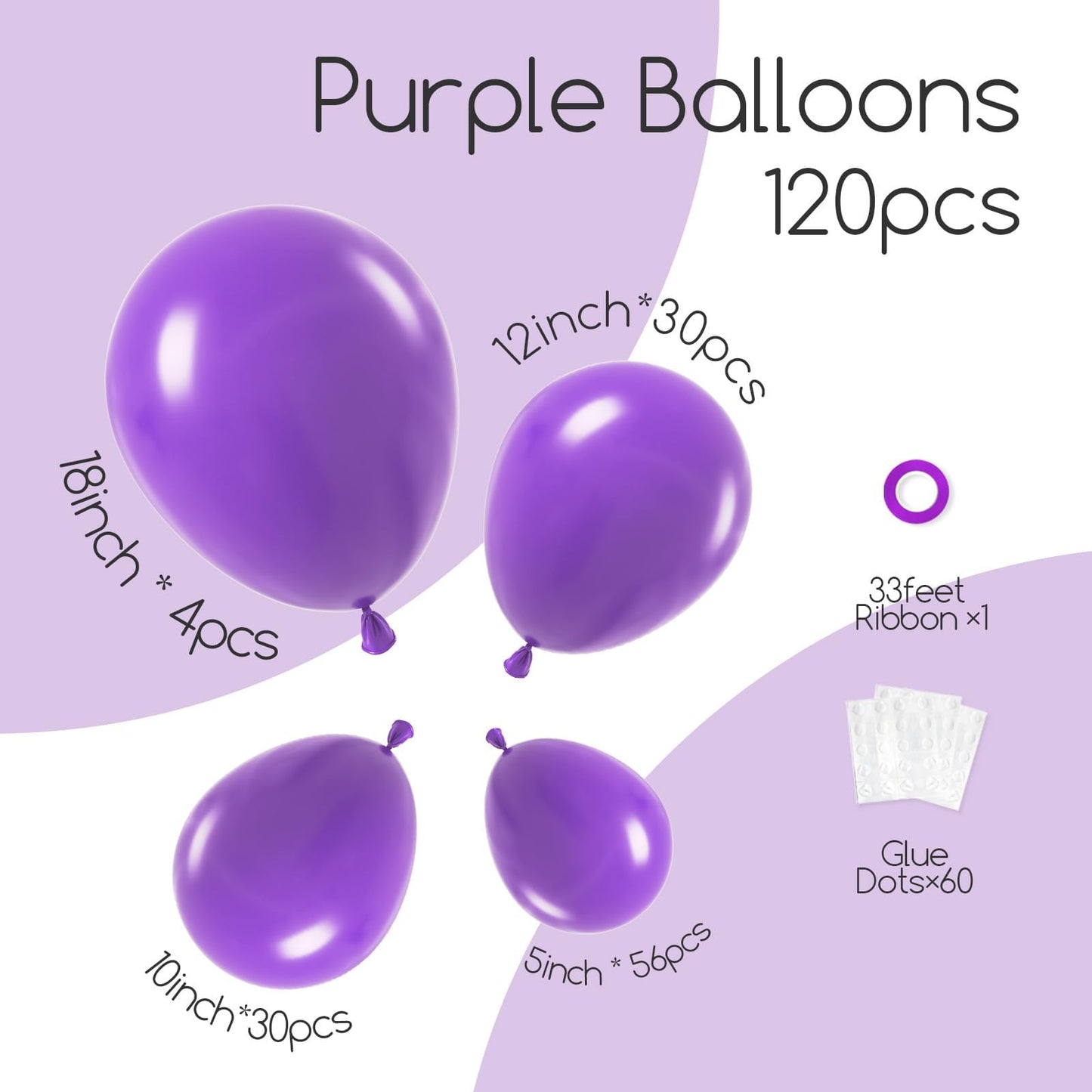 120pc Metallic Balloon Arch Kit, 18 12 10 5 inch Chrome Silver Latex Balloons Different Sizes Metallic Balloon Garland for Wedding Baby Shower Disco Birthday Party Decorations