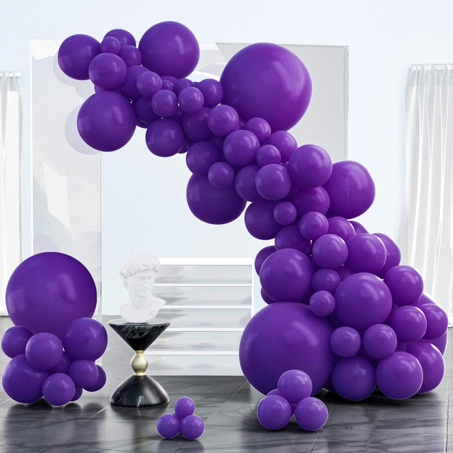 Pale Pink Balloons, 85 pcs Pink Balloons Different Sizes Pack of 18 Inch 12 Inch 10 Inch 5 Inch Pink Latex Balloons