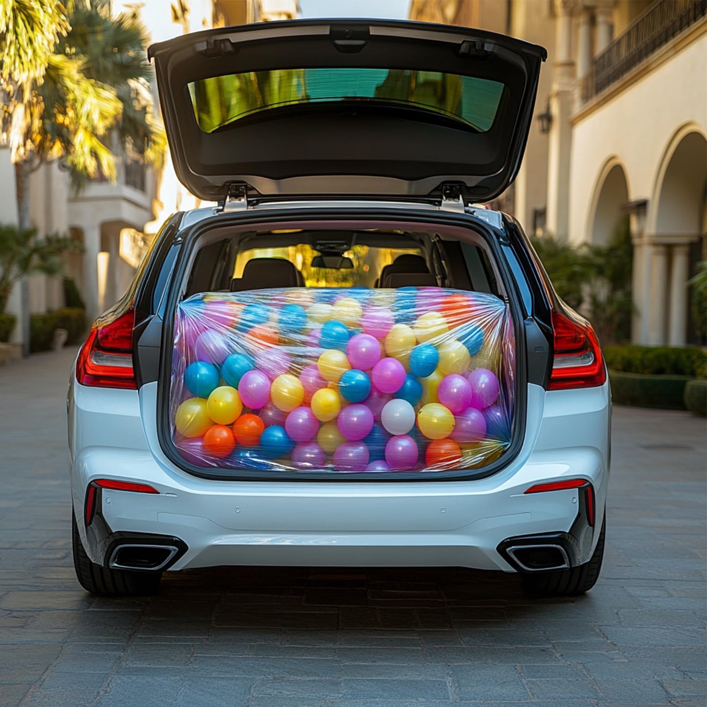 4PCS Balloon Bags,2PCS 98x59IN Balloon Bags for Transport Extra Large and 2PCS 59x47IN Plastic Reusable Clear Drop Storage Bags with Pull Cord