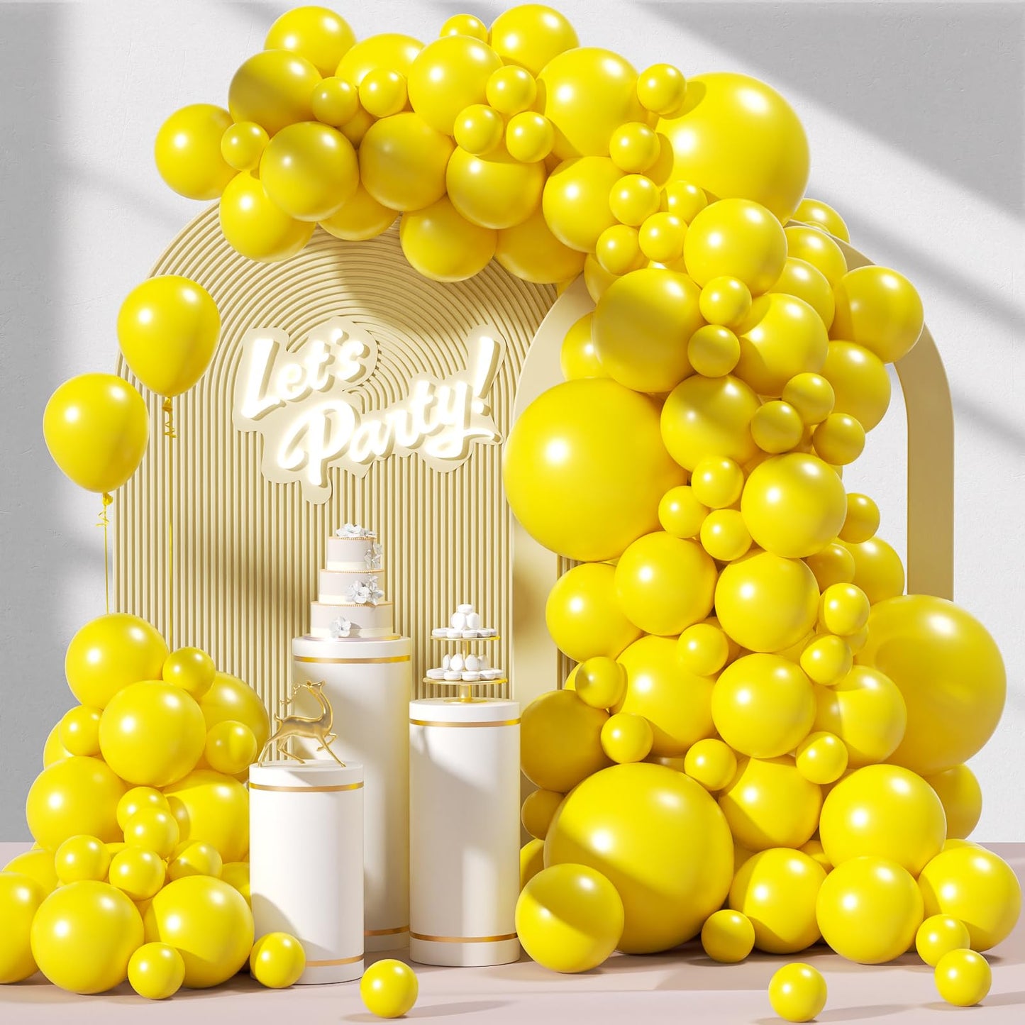 120pc Metallic Balloon Arch Kit, 18 12 10 5 inch Chrome Silver Latex Balloons Different Sizes Metallic Balloon Garland for Wedding Baby Shower Disco Birthday Party Decorations