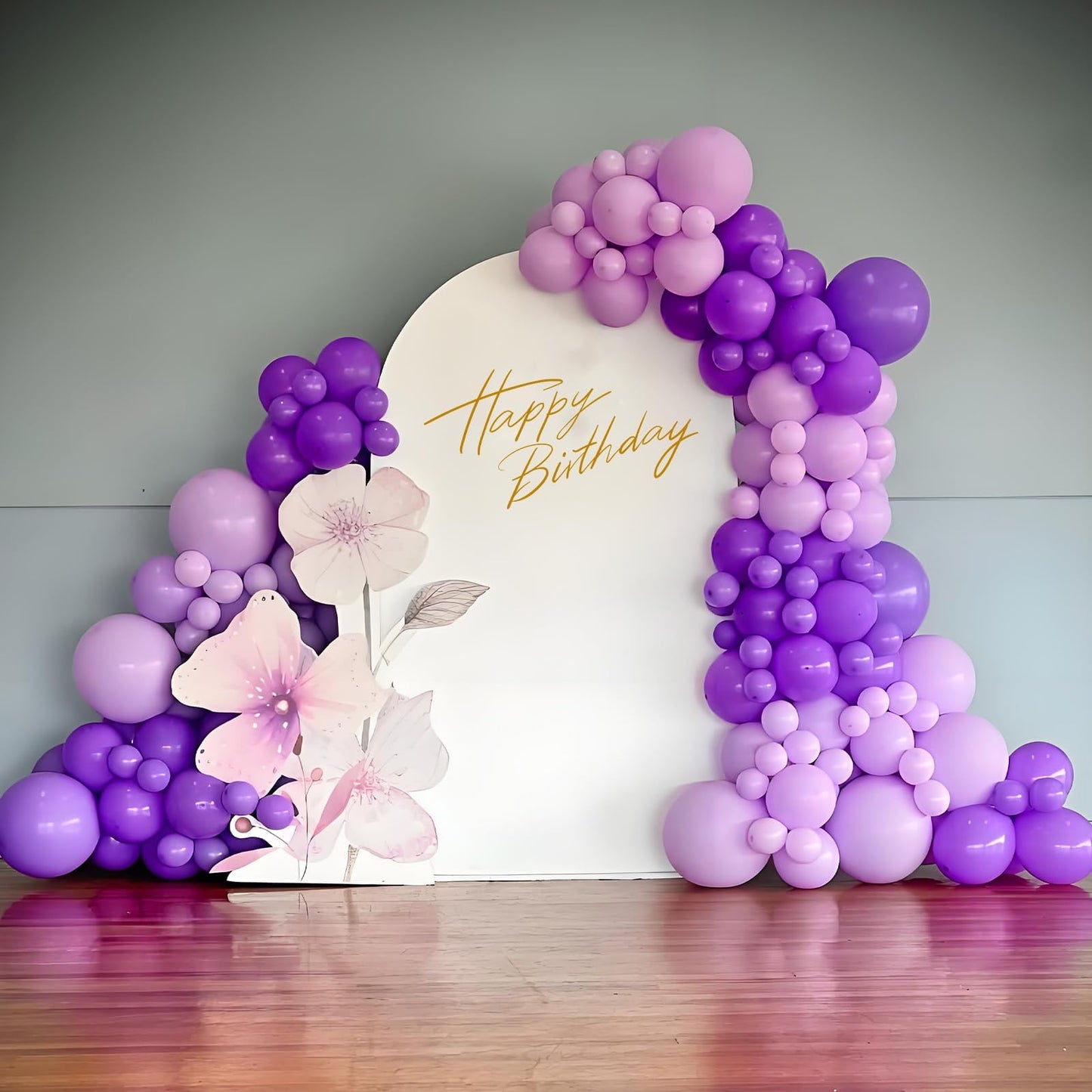 120pc Metallic Balloon Arch Kit, 18 12 10 5 inch Chrome Silver Latex Balloons Different Sizes Metallic Balloon Garland for Wedding Baby Shower Disco Birthday Party Decorations