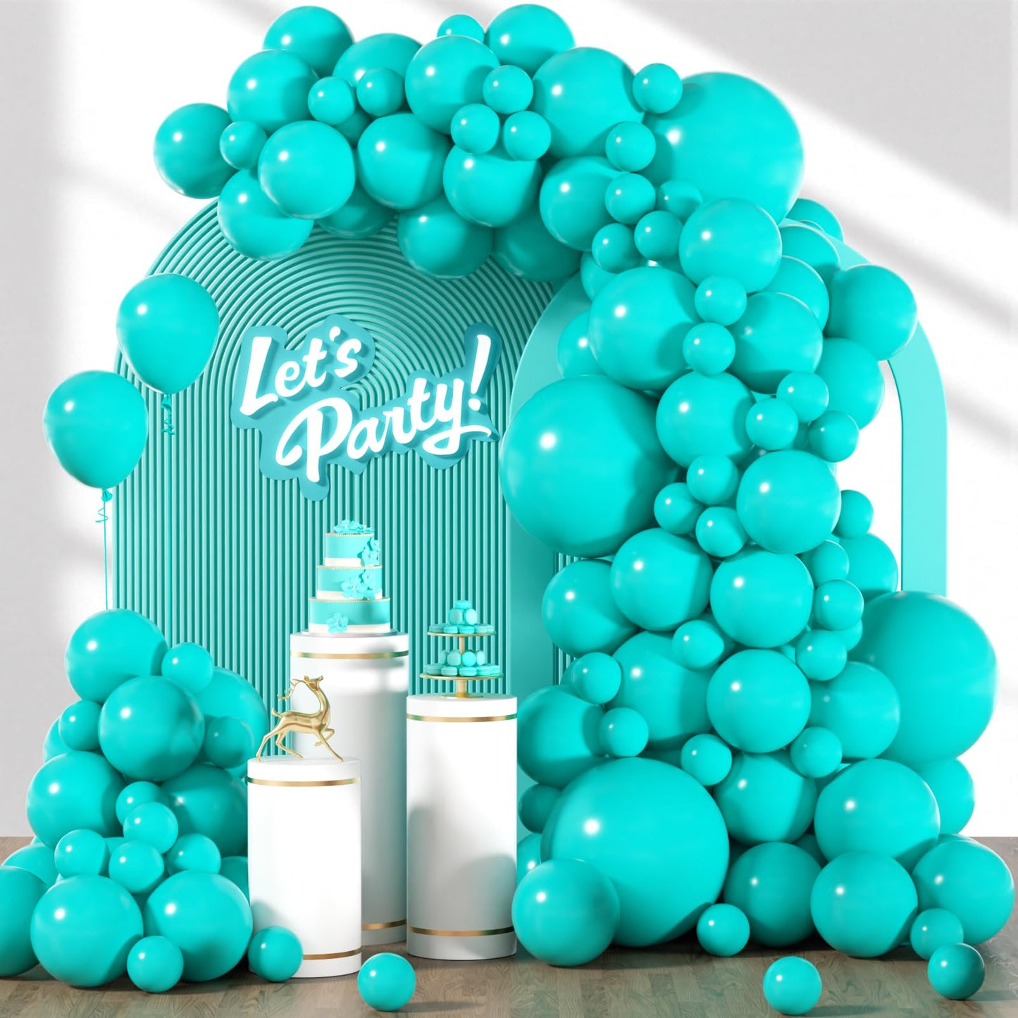 120pc Metallic Balloon Arch Kit, 18 12 10 5 inch Chrome Silver Latex Balloons Different Sizes Metallic Balloon Garland for Wedding Baby Shower Disco Birthday Party Decorations