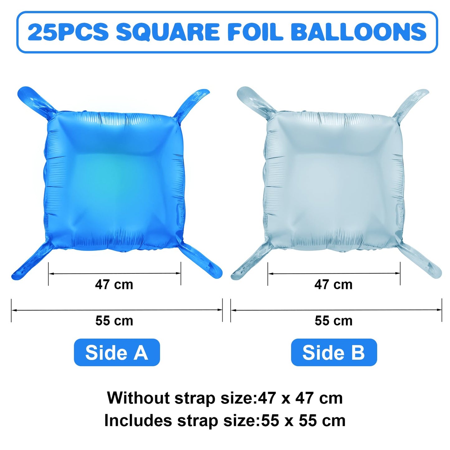 Silver Square Foil Balloon Wall,25Pcs Silver Balloon Backdrop Helium Mylar Balloon Tunnel Arch Garland Kit for Birthday Bridal Anniversary Baby Shower Party Decorations