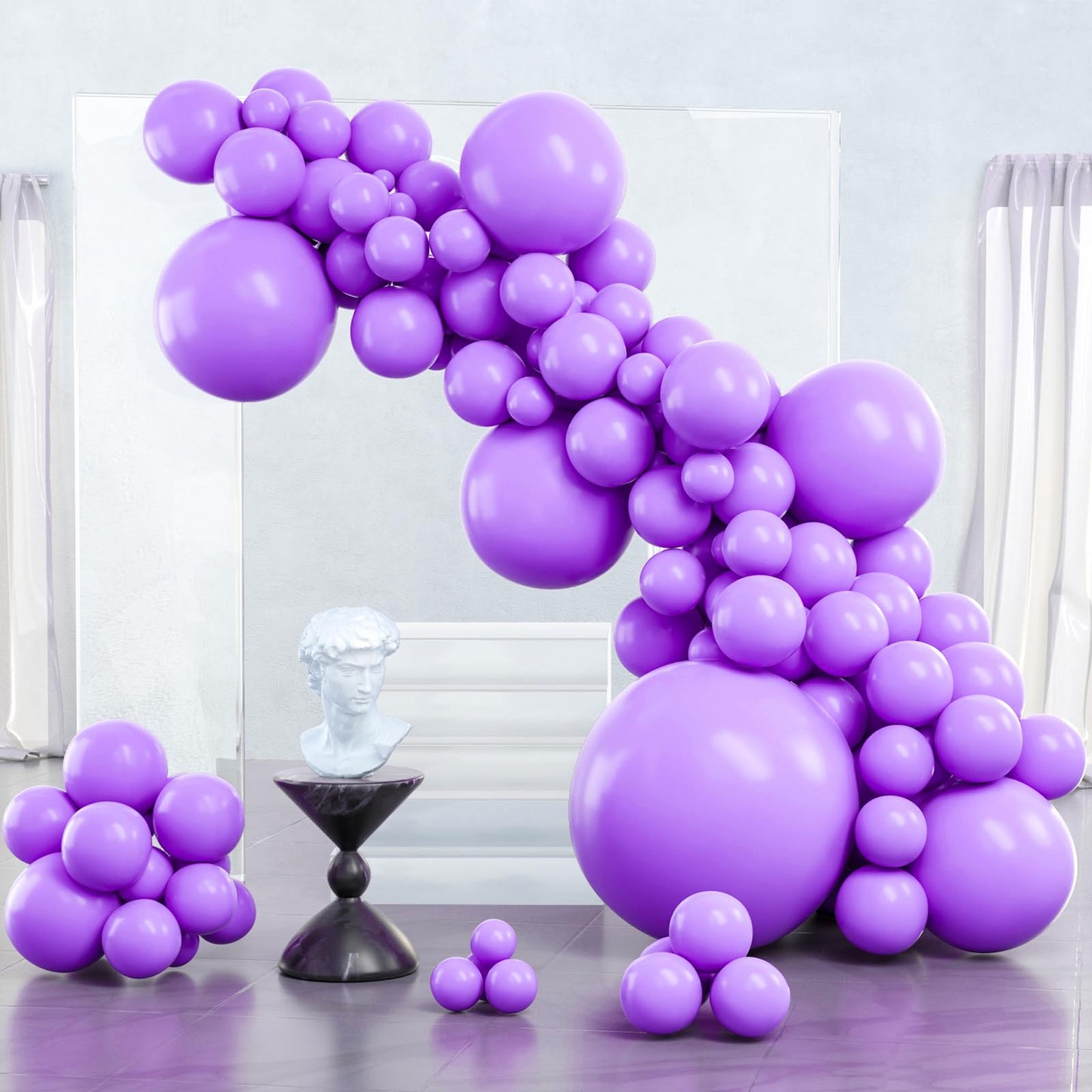 Dusty Pink Balloons 100 pcs Different Sizes of 36 18 12 10 5 Inch also known as Blush Pink and Dusty Rose