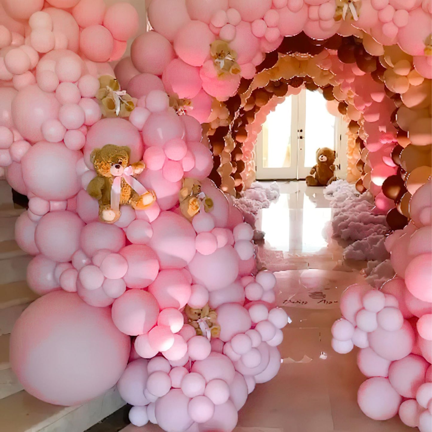 Dusty Pink Balloons 100 pcs Different Sizes of 36 18 12 10 5 Inch also known as Blush Pink and Dusty Rose