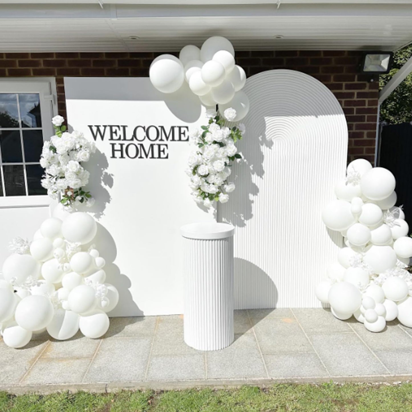 120pc Metallic Balloon Arch Kit, 18 12 10 5 inch Chrome Silver Latex Balloons Different Sizes Metallic Balloon Garland for Wedding Baby Shower Disco Birthday Party Decorations