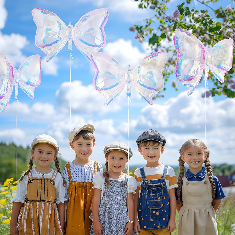 Iridescent Bow Balloons