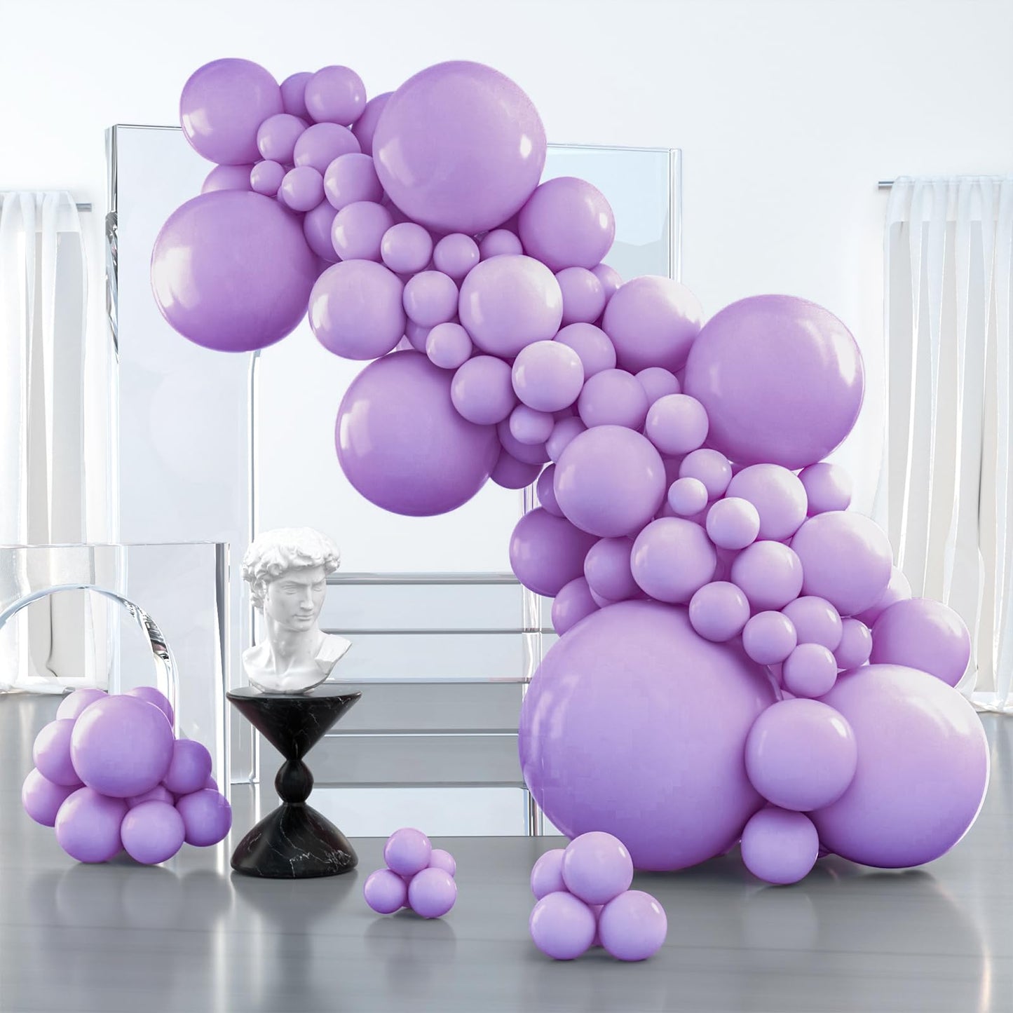 Dusty Pink Balloons 100 pcs Different Sizes of 36 18 12 10 5 Inch also known as Blush Pink and Dusty Rose