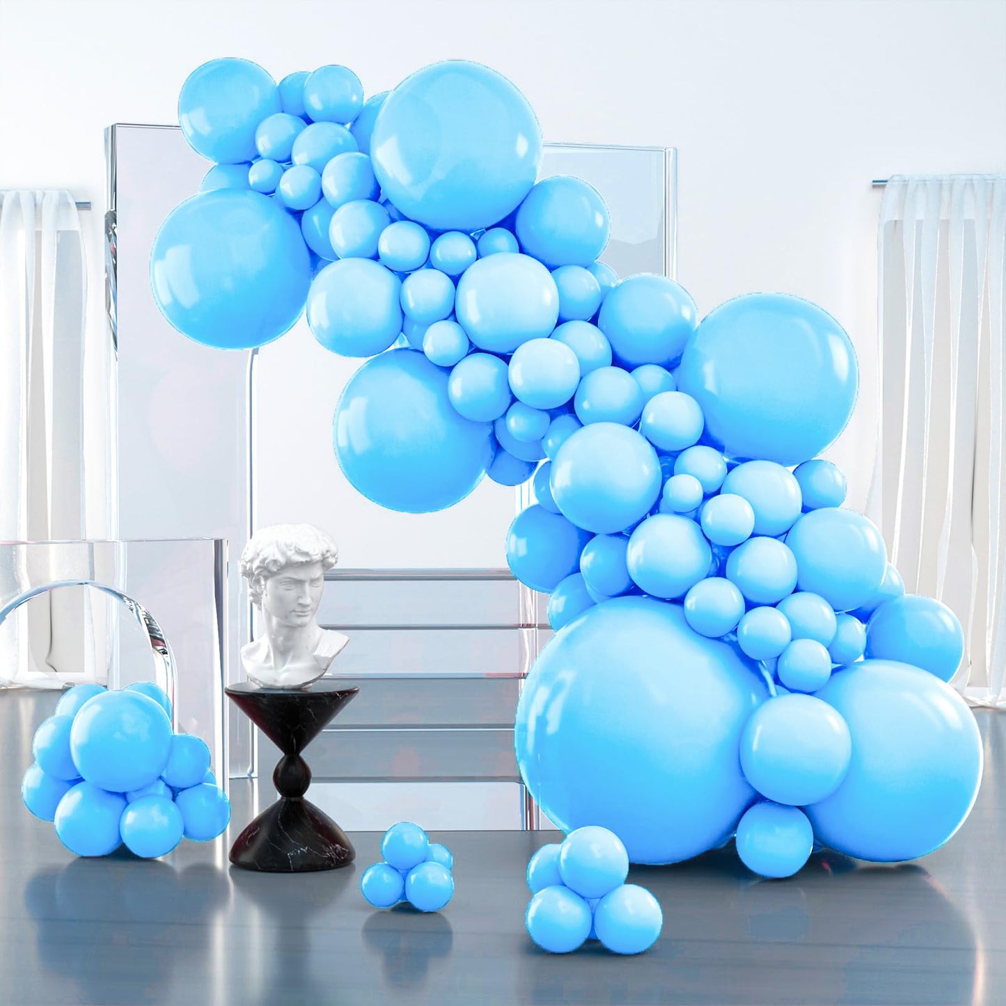 Dusty Pink Balloons 100 pcs Different Sizes of 36 18 12 10 5 Inch also known as Blush Pink and Dusty Rose