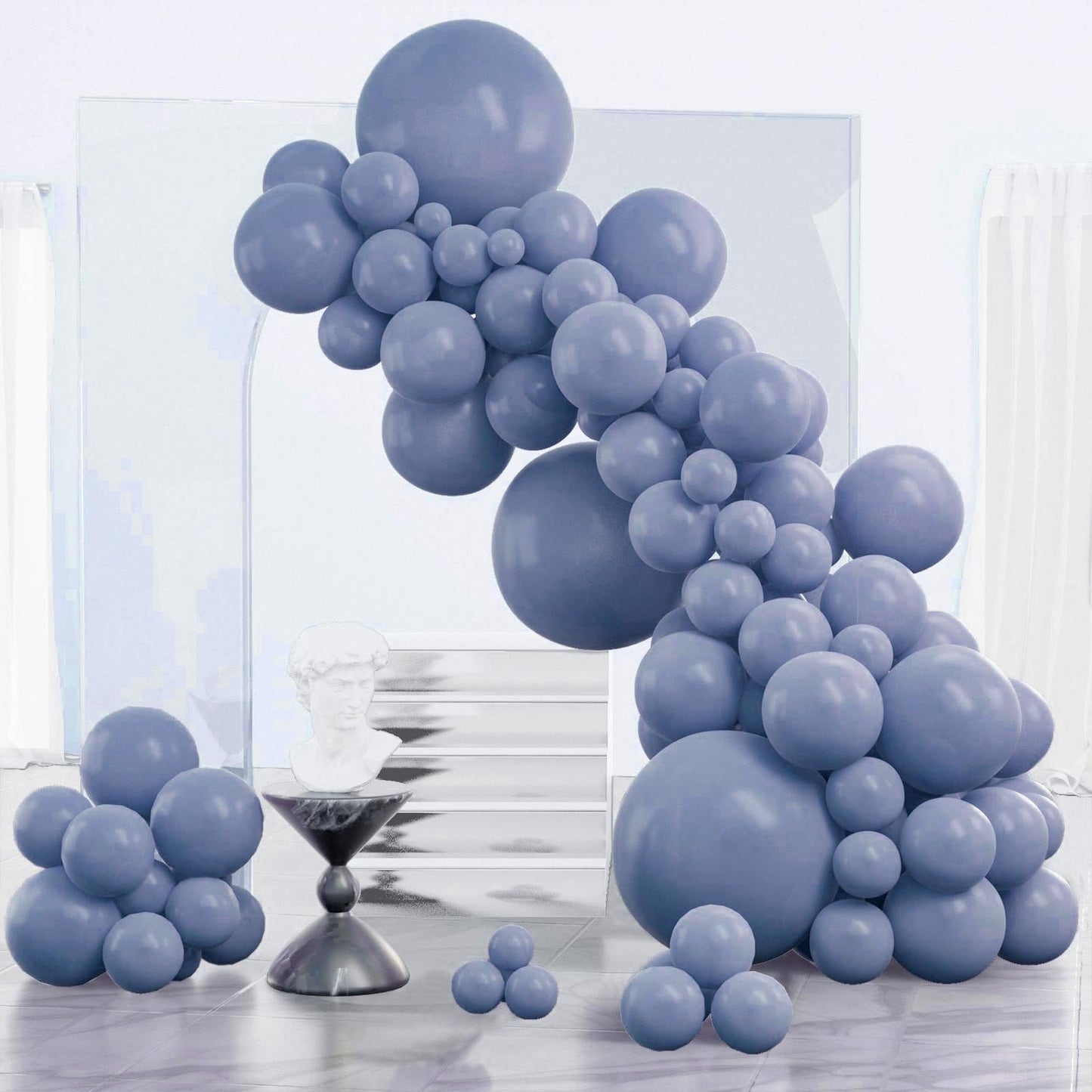 Pale Pink Balloons, 85 pcs Pink Balloons Different Sizes Pack of 18 Inch 12 Inch 10 Inch 5 Inch Pink Latex Balloons