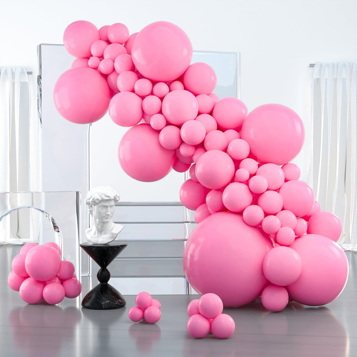 Dusty Pink Balloons 100 pcs Different Sizes of 36 18 12 10 5 Inch also known as Blush Pink and Dusty Rose