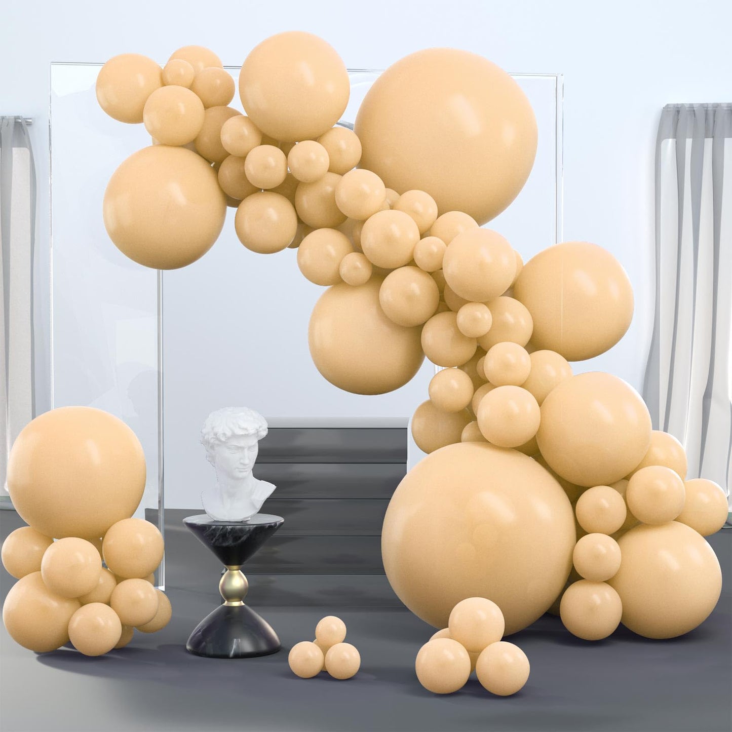 Dusty Pink Balloons 100 pcs Different Sizes of 36 18 12 10 5 Inch also known as Blush Pink and Dusty Rose