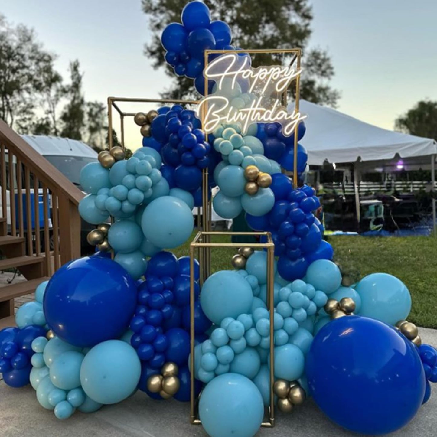 120pc Metallic Balloon Arch Kit, 18 12 10 5 inch Chrome Silver Latex Balloons Different Sizes Metallic Balloon Garland for Wedding Baby Shower Disco Birthday Party Decorations
