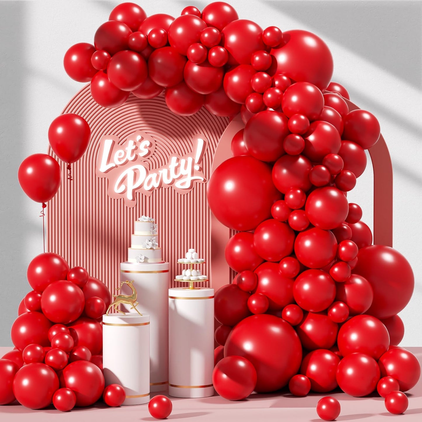 120pc Metallic Balloon Arch Kit, 18 12 10 5 inch Chrome Silver Latex Balloons Different Sizes Metallic Balloon Garland for Wedding Baby Shower Disco Birthday Party Decorations