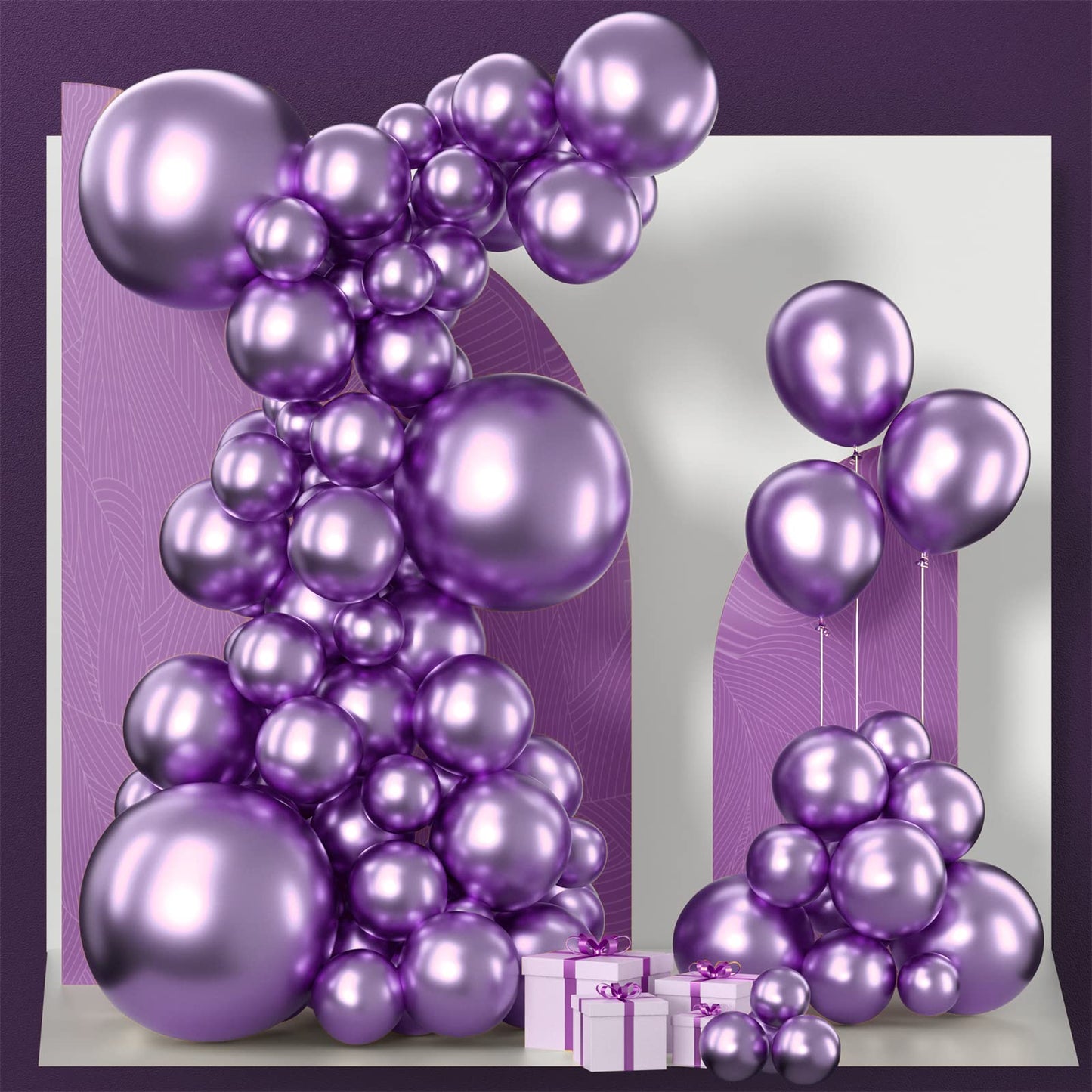 Pale Pink Balloons, 85 pcs Pink Balloons Different Sizes Pack of 18 Inch 12 Inch 10 Inch 5 Inch Pink Latex Balloons