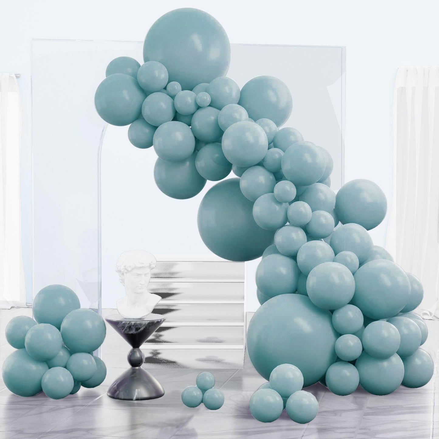 Pale Pink Balloons, 85 pcs Pink Balloons Different Sizes Pack of 18 Inch 12 Inch 10 Inch 5 Inch Pink Latex Balloons