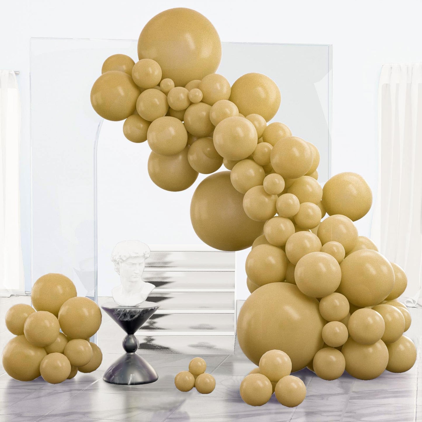Pale Pink Balloons, 85 pcs Pink Balloons Different Sizes Pack of 18 Inch 12 Inch 10 Inch 5 Inch Pink Latex Balloons