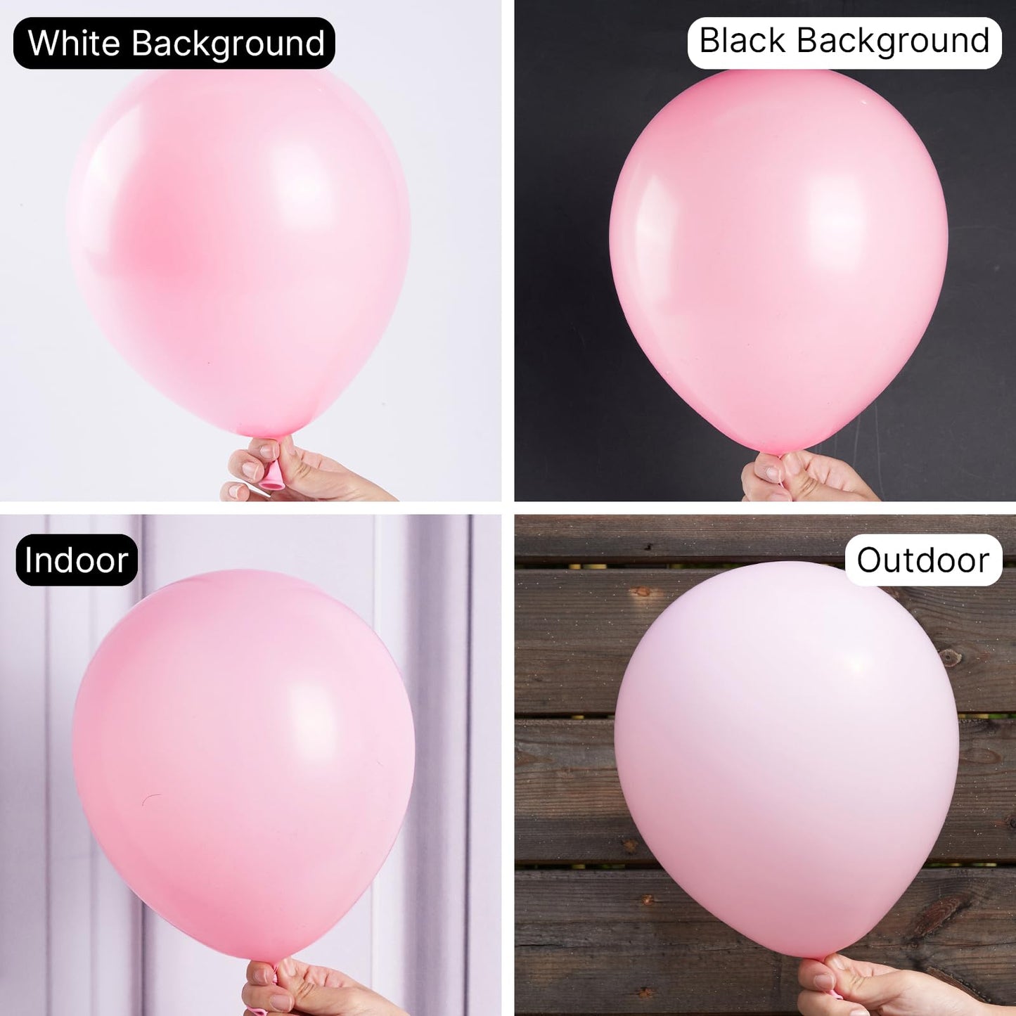 Dusty Pink Balloons 100 pcs Different Sizes of 36 18 12 10 5 Inch also known as Blush Pink and Dusty Rose
