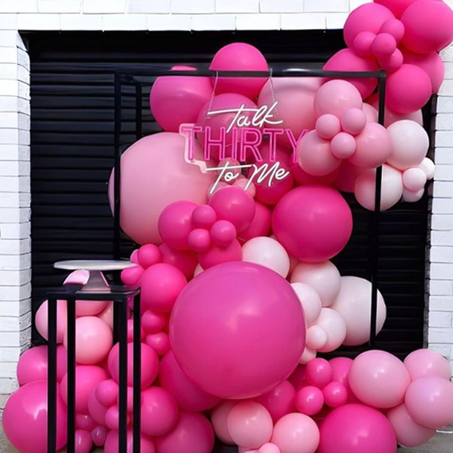 120pc Metallic Balloon Arch Kit, 18 12 10 5 inch Chrome Silver Latex Balloons Different Sizes Metallic Balloon Garland for Wedding Baby Shower Disco Birthday Party Decorations